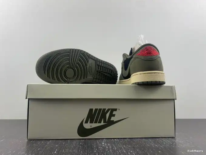 Kick Theory OG TRAVIS 1 SCOTT DM7866-002 X AIR JORDAN 'BLACK LOW SP OLIVE' 0507